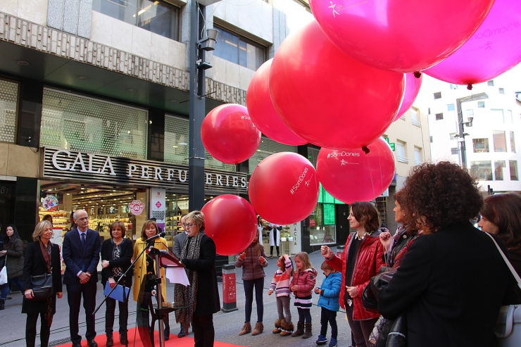 Imatge d'un acte oficial del Dia de la dona treballadora de l'any passat.